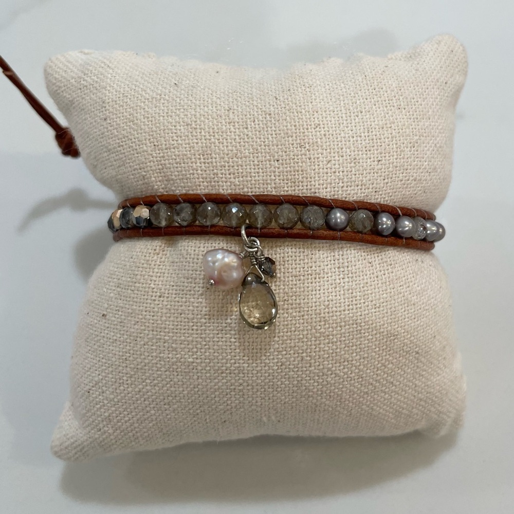 Chan Luu Smokey Mix Single Wrap Bracelet - Picture 2 of 3